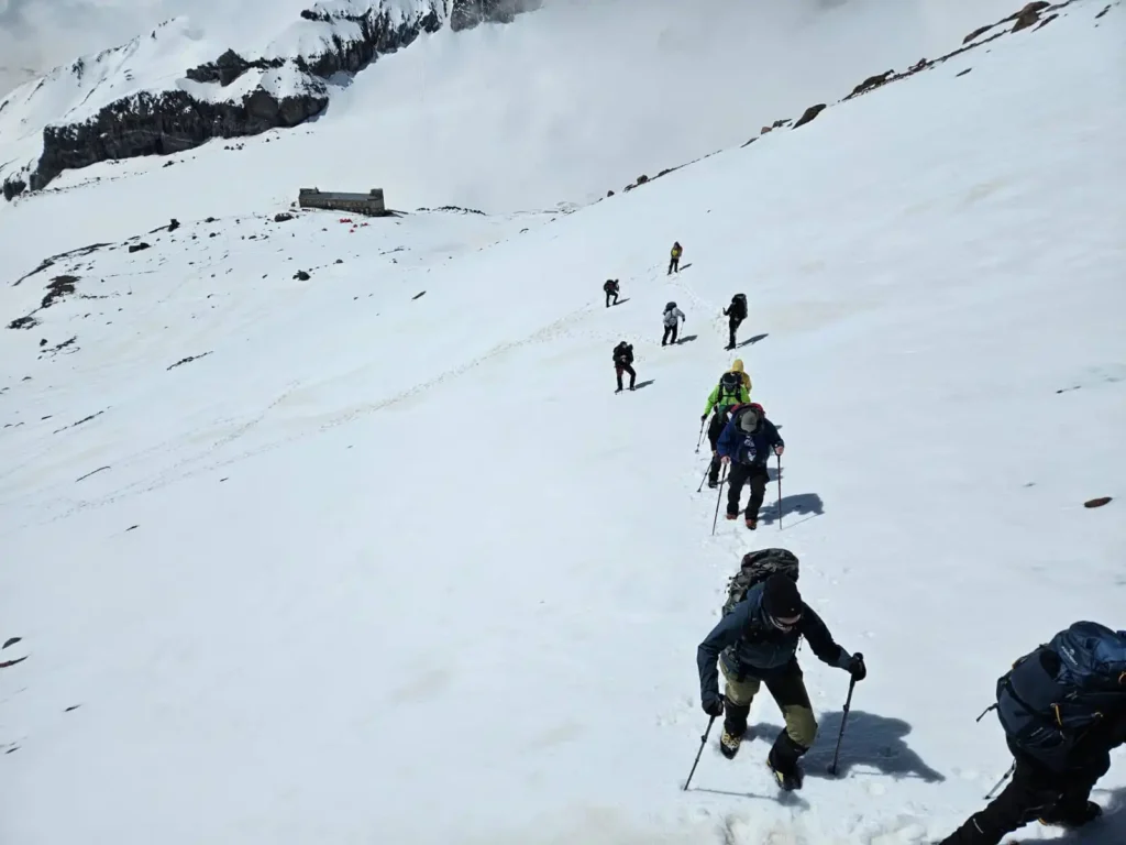 Climb to Kazbek