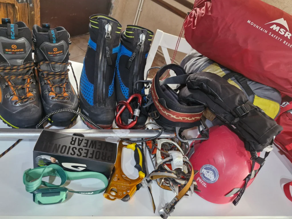 Mountain equipment rental in Kazbegi