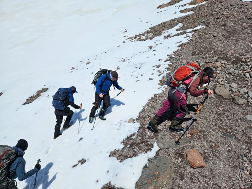 Mont Kazbek route